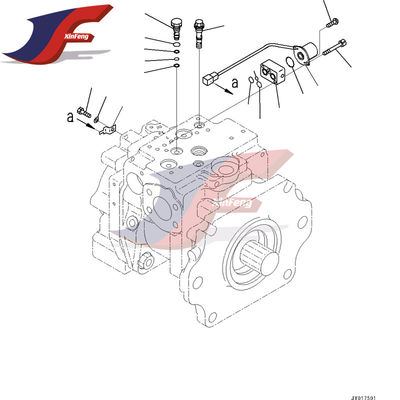 708-1W-01031 708-1H-00030 Pompa Hidraulik Untuk Komatsu WA500-6 Bulldozer